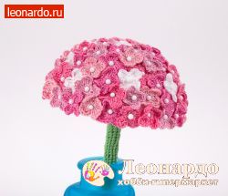 Гортензия связанная крючком Гортензия связанная крючком