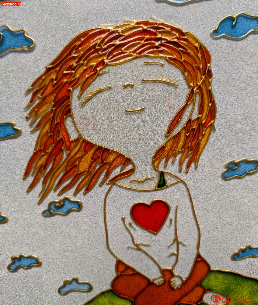 Мастер-класс: Витражная картина «Счастье» - "Леонардо" хобби ...